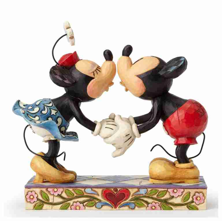 Jim Shore Disney Traditions - Mickey & Minnie Kissing